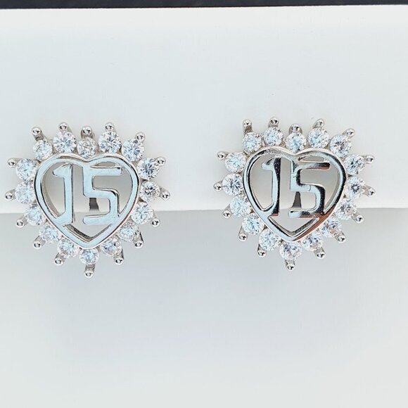 "925 sterling silver luxury CZ earrings for women/girls, Best for gift, RJUS2202 - Picture 8 of 9